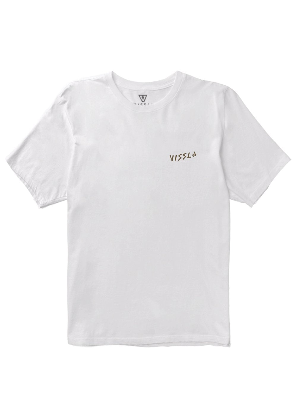 Vissla Bungalo Organic Tee in White, view 2