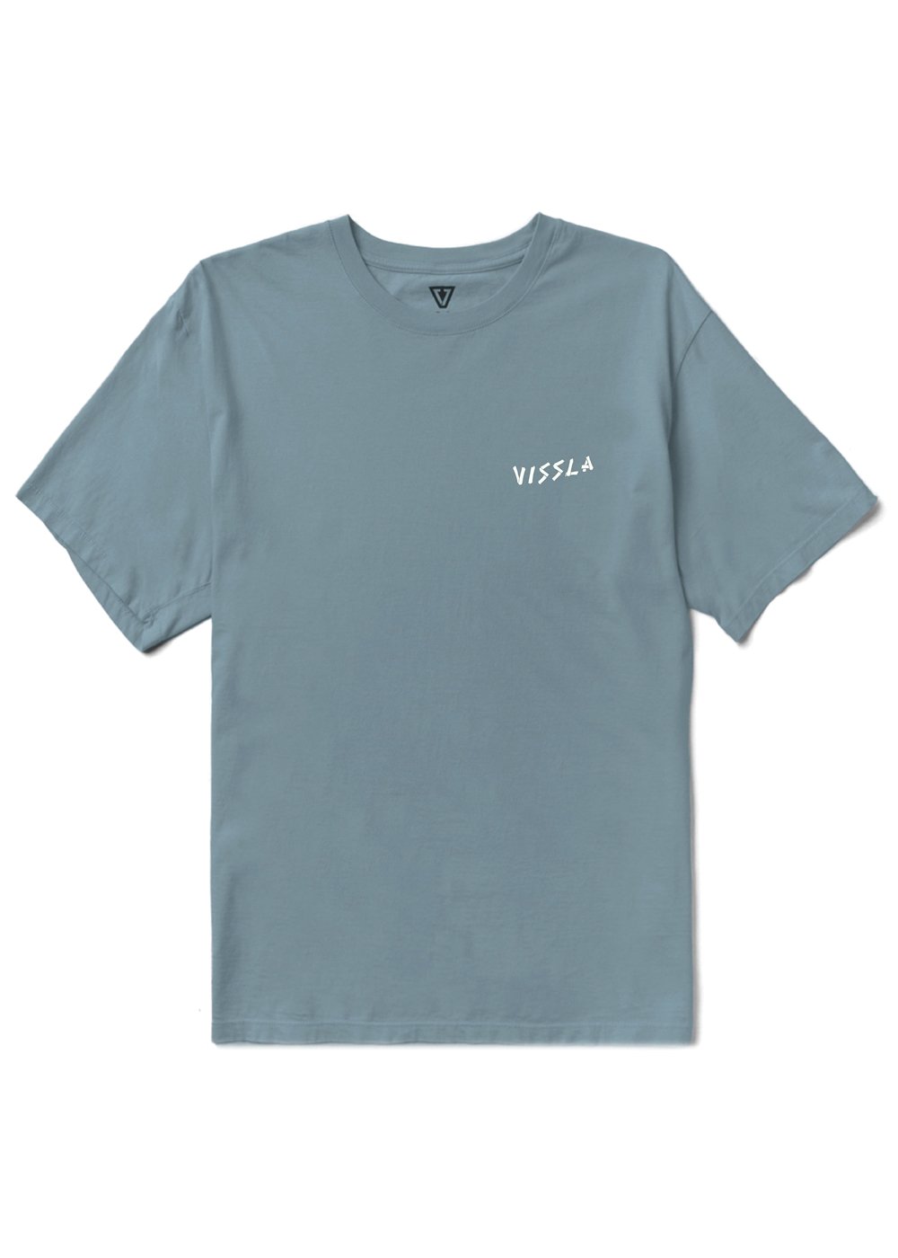 Vissla Bungalo Organic Tee in Blue Haze, view 2