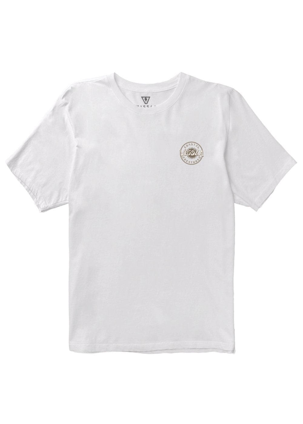 Vissla Coastal Creatures Organic Tee in White, view 2