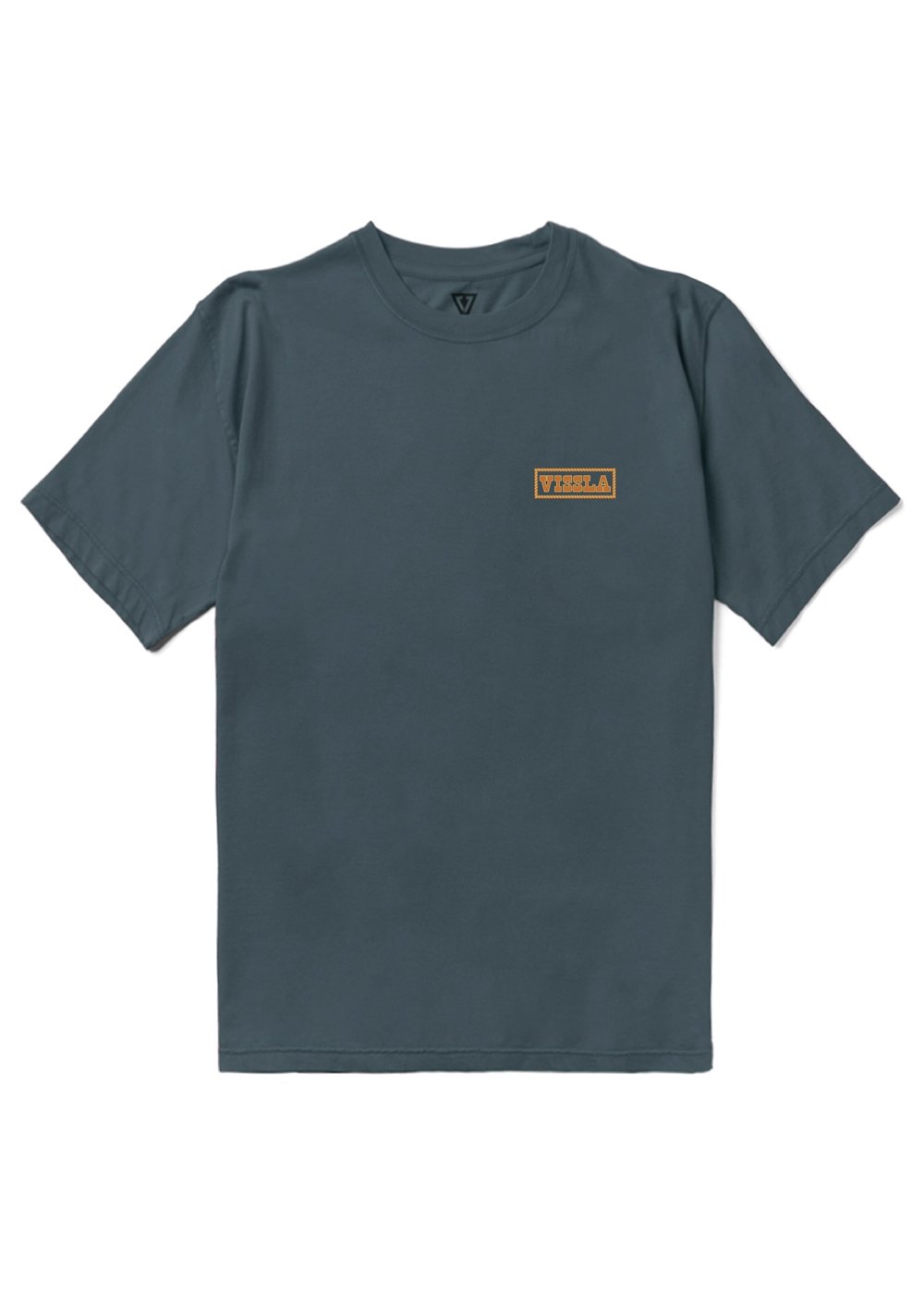 Vissla Quick Draw Organic Tee in Dark Denim, view 2