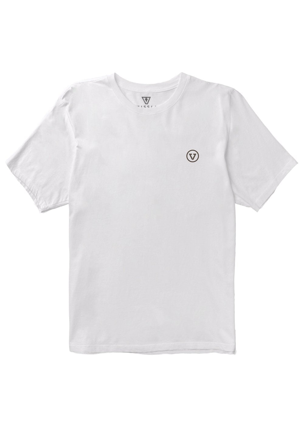 Vissla Skull Saloon Organic Tee in White, view 2