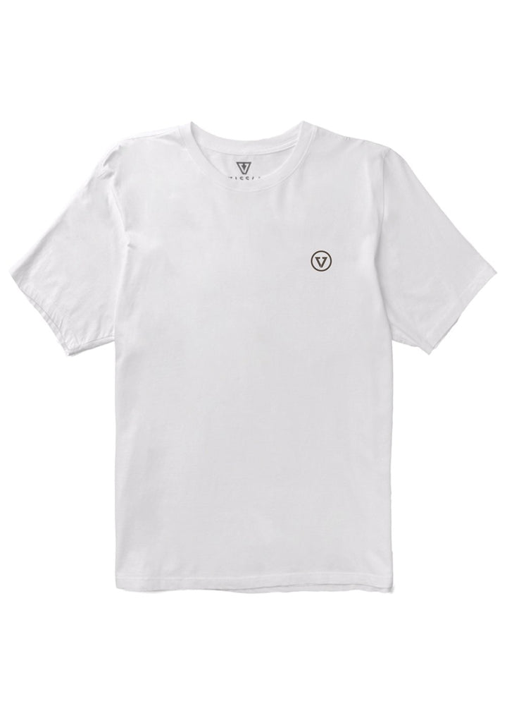 Vissla Skull Saloon Organic Tee in White, view 2