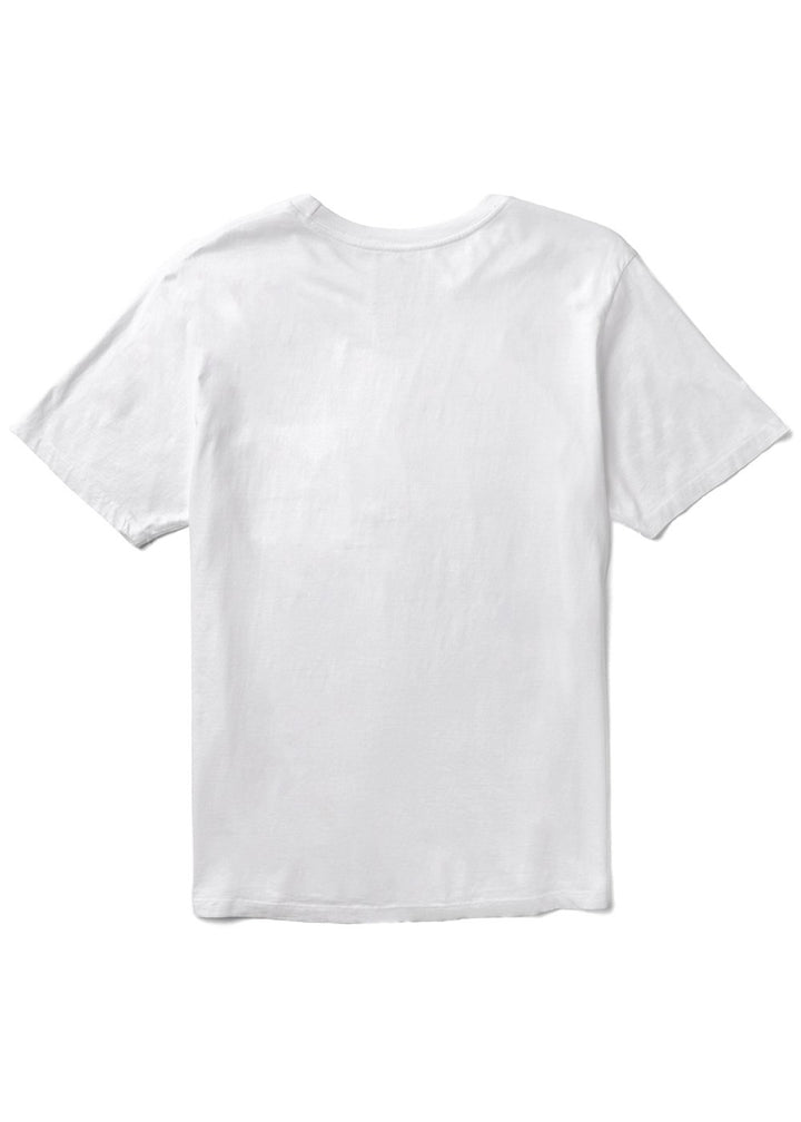 Vissla Established Premium Organic Pocket Tee in White, view 2