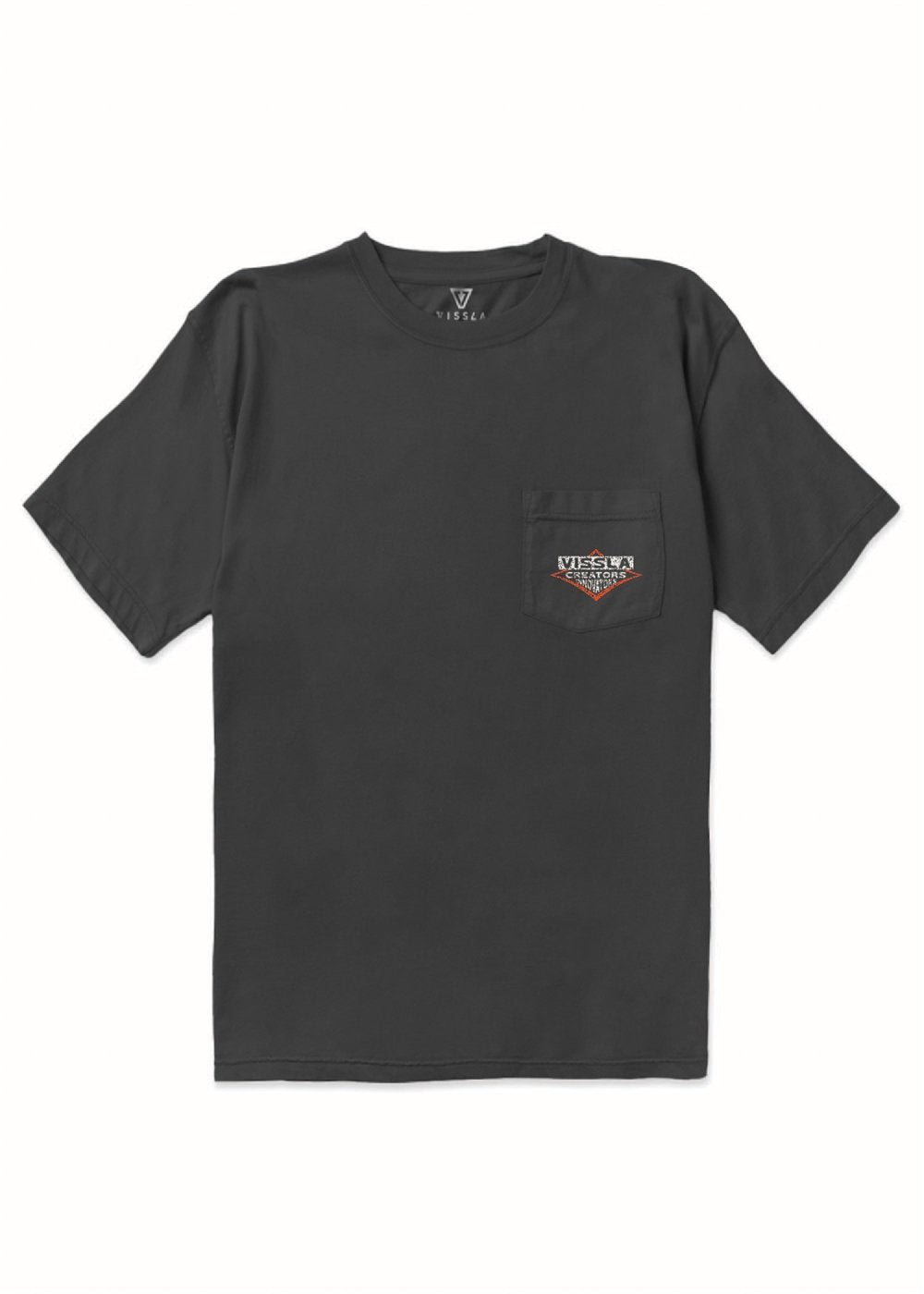 Vissla Beast Premium Organic Pocket Tee in Phantom, view 3