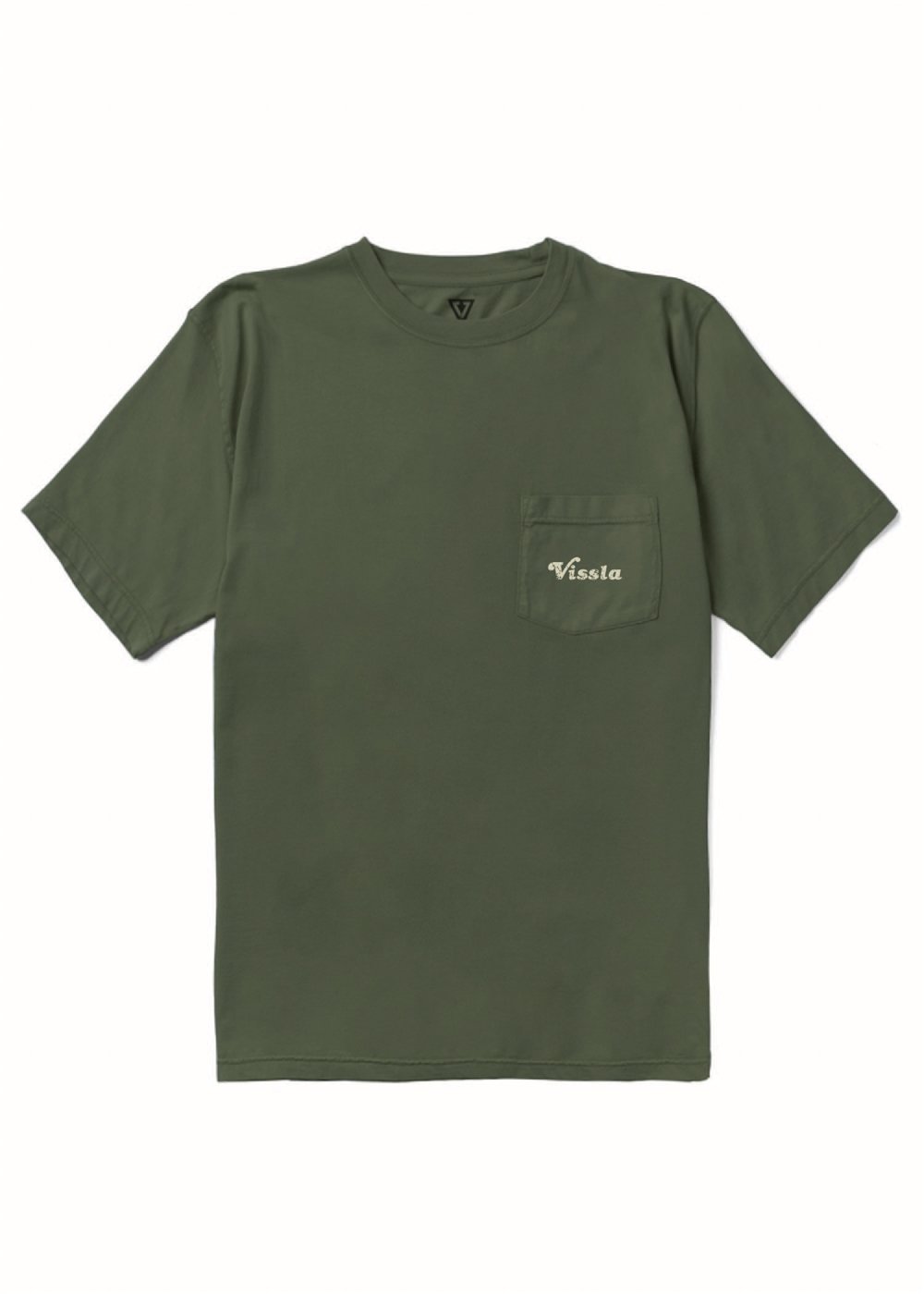 Vissla Caught Inside Premium Pocket Tee in Surplus, view 2