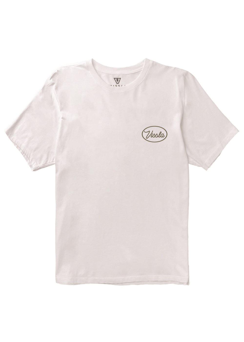 Vissla Roundup Organic Tee in White, view 3