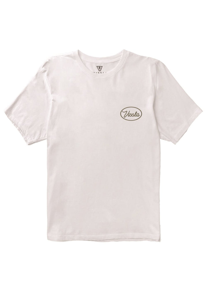 Vissla Roundup Organic Tee in White, view 3