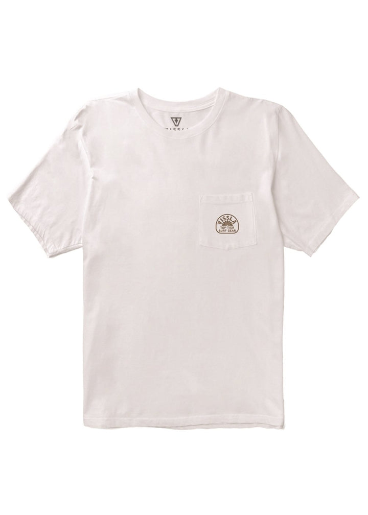 Vissla Top Tier Organic Pocket Tee in White, view 2