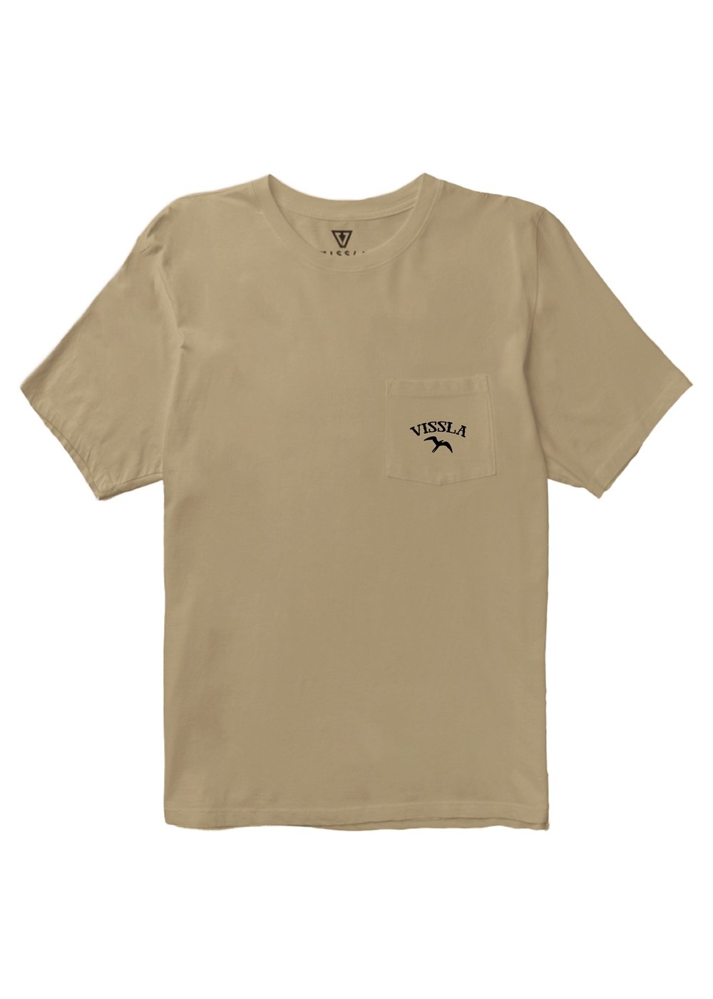 Vissla Island Bird Organic Pocket Tee in Dark Sand, view 3