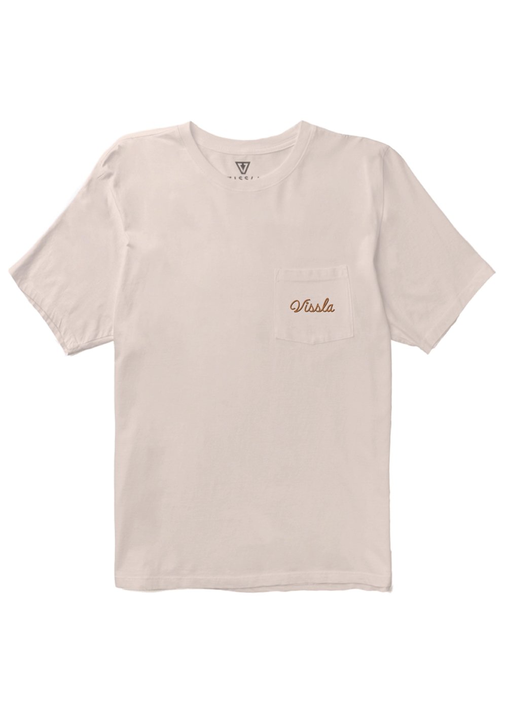 Vissla Flyer Organic Pkt Tee in Bone, view 2