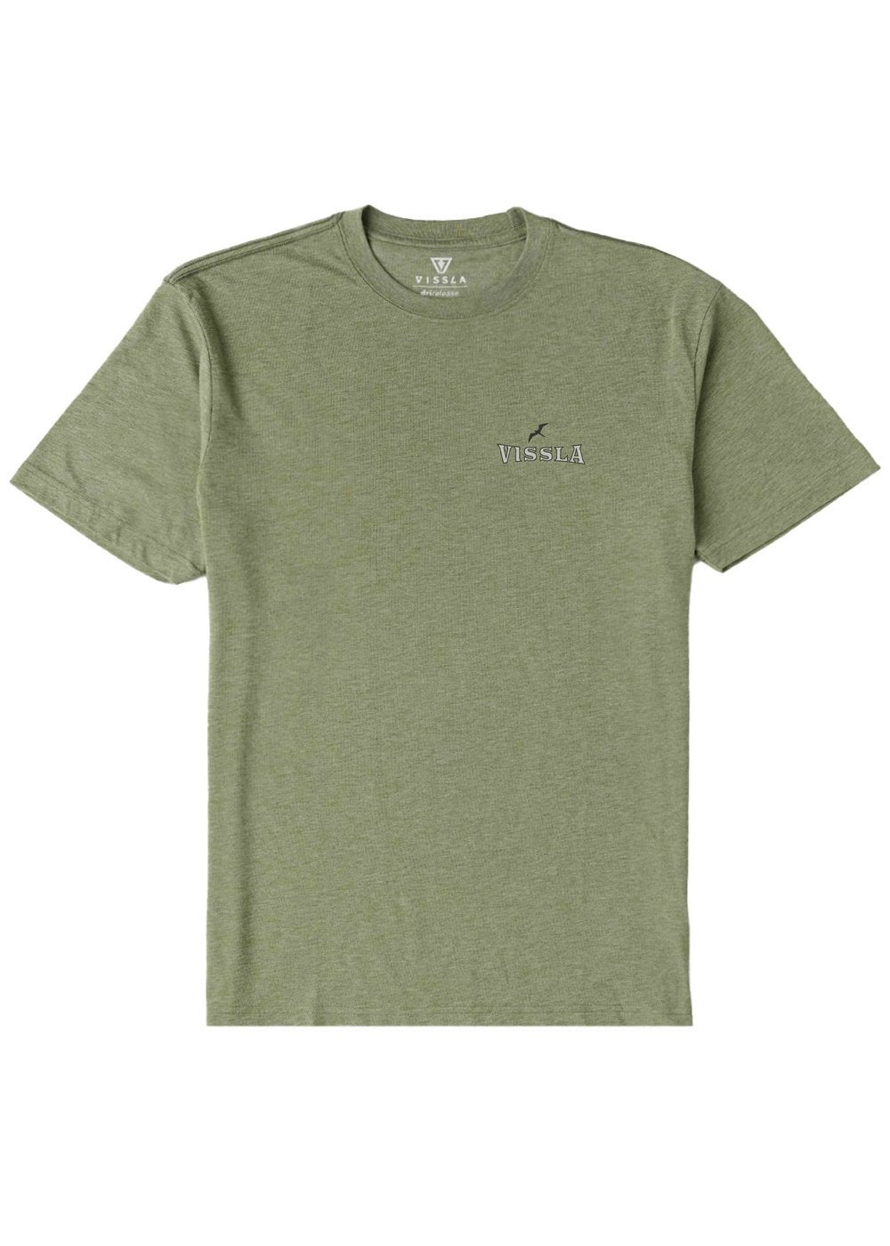 Vissla Glide Comp Lite Eco Drirelease Tee in Sage Heather, view 2