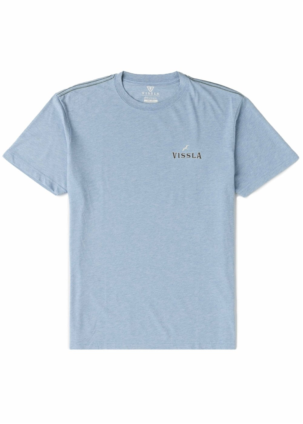 Vissla Glide Comp Lite Eco Drirelease Tee in Faded Denim, view 2