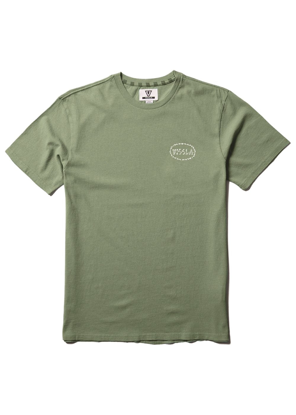 Vissla Bone Cove SS Heavyweight Tee in Sage, view 2