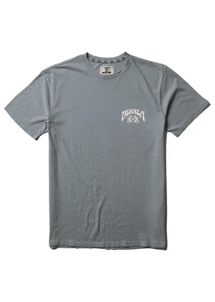 Vissla Marooned SS Heavyweight Tee in Blue Haze, view 2