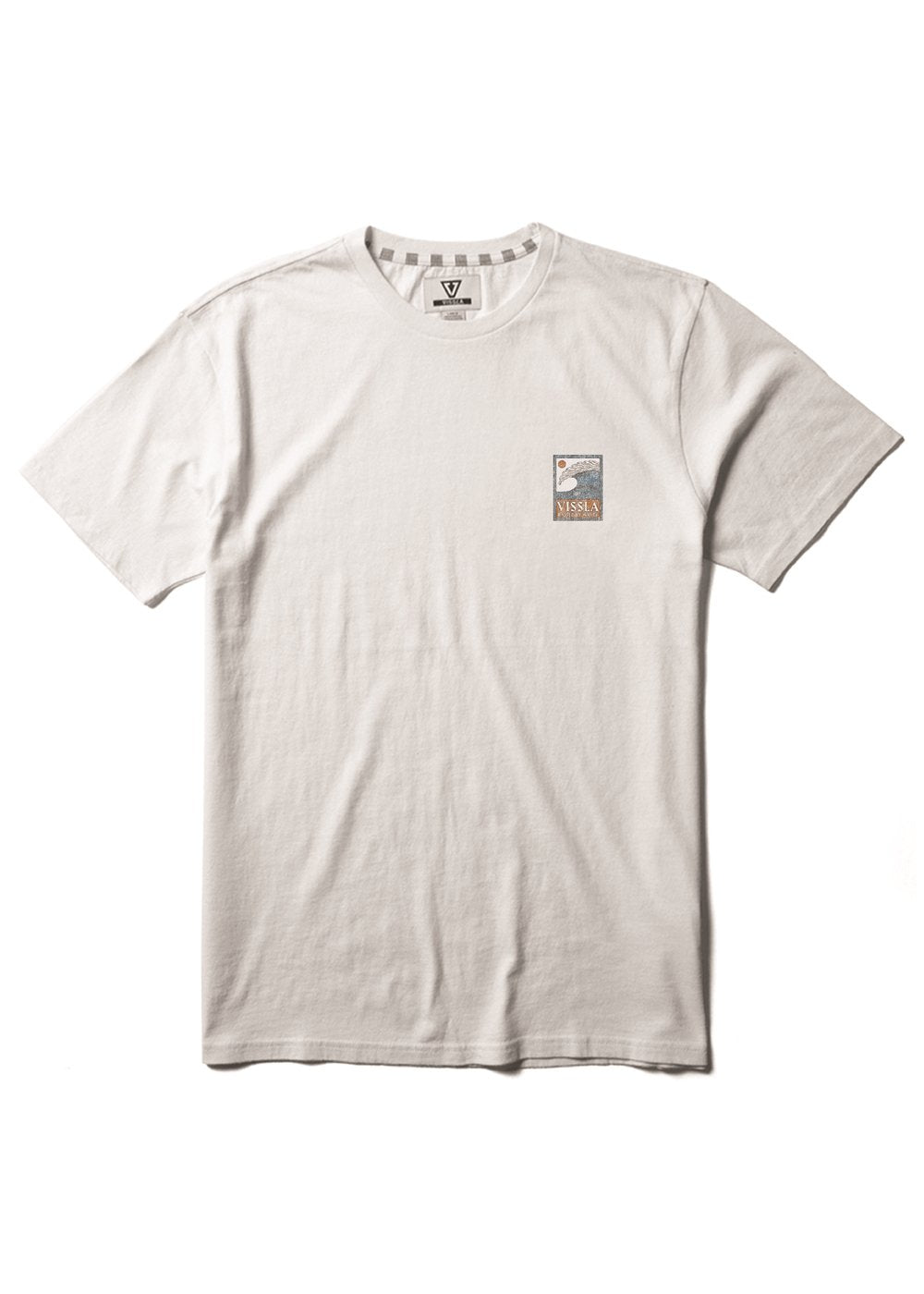 Vissla Peaky SS Heavyweight Tee in White, view 2