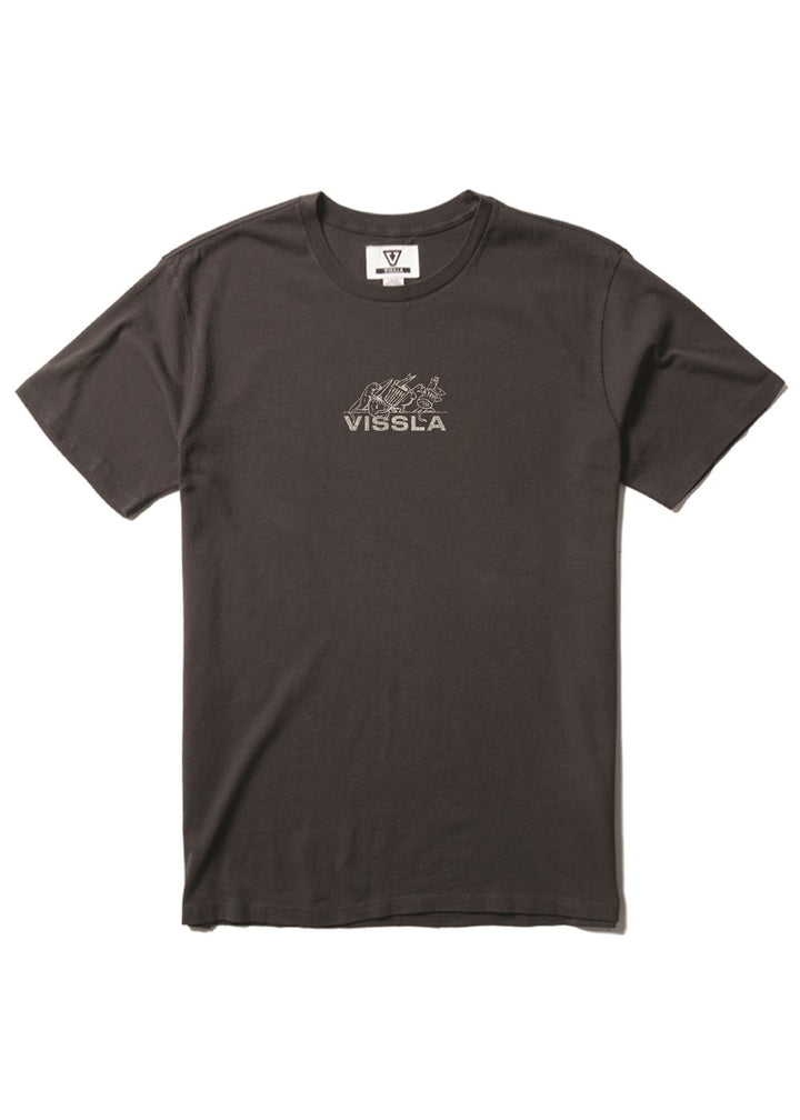 Vissla Rubbish Removal SS Heavyweight Tee in Phantom, view 2