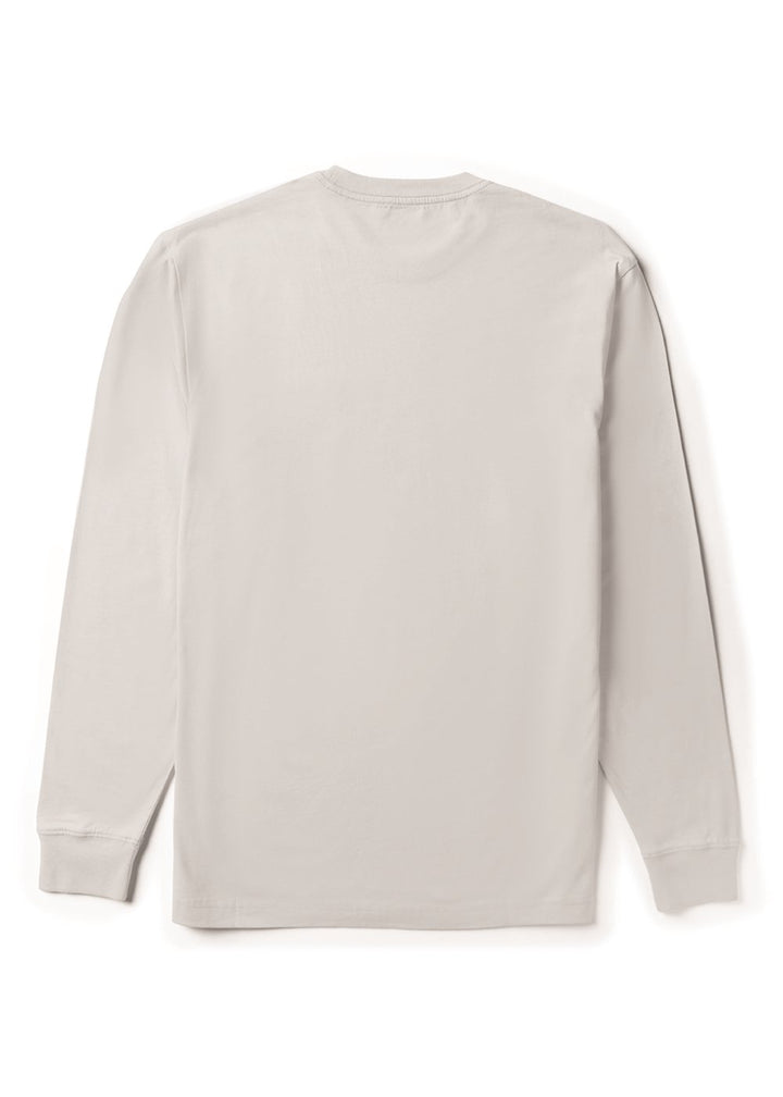Vissla Centered Organic LS Tee in White, view 2