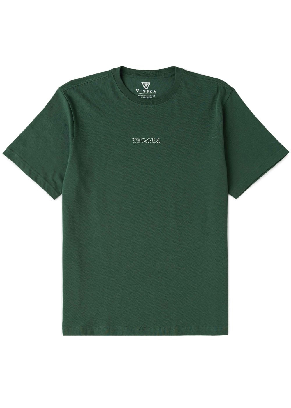 Vissla Revival Oversized Heavy Organic Tee in Jungle Green, view 2