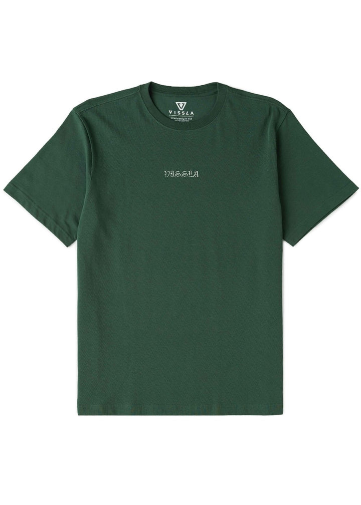 Vissla Revival Oversized Heavy Organic Tee in Jungle Green, view 2