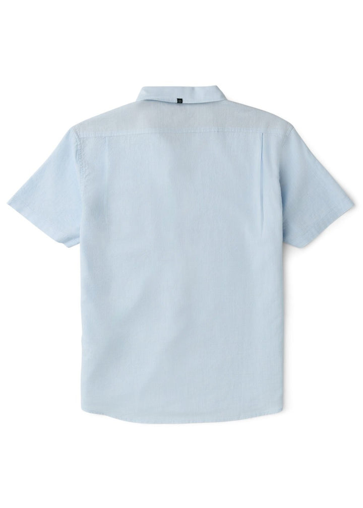 Vissla Roll Call Eco Short Sleeve Shirt in Blue Mist, view 2