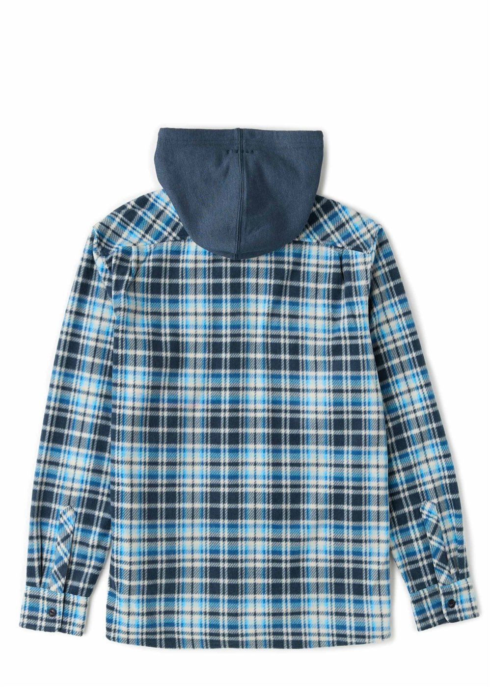 Vissla Eco-Zy Hooded Polar Flannel in Midnight, view 2