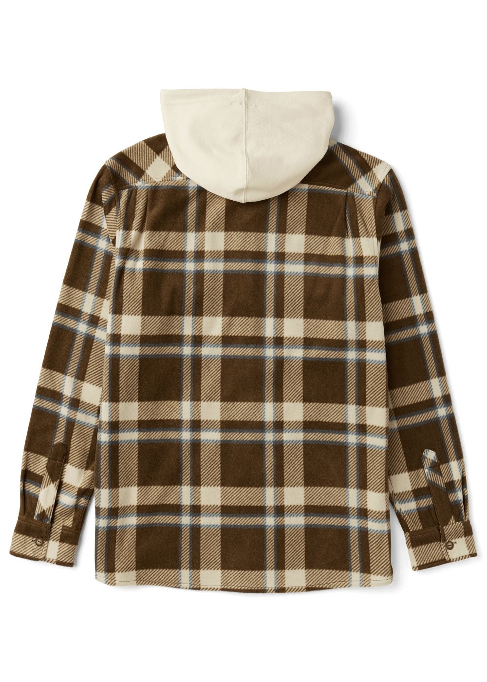 Vissla Eco-Zy Polar Flannel Shirt Jacket in Dark Earth, view 2
