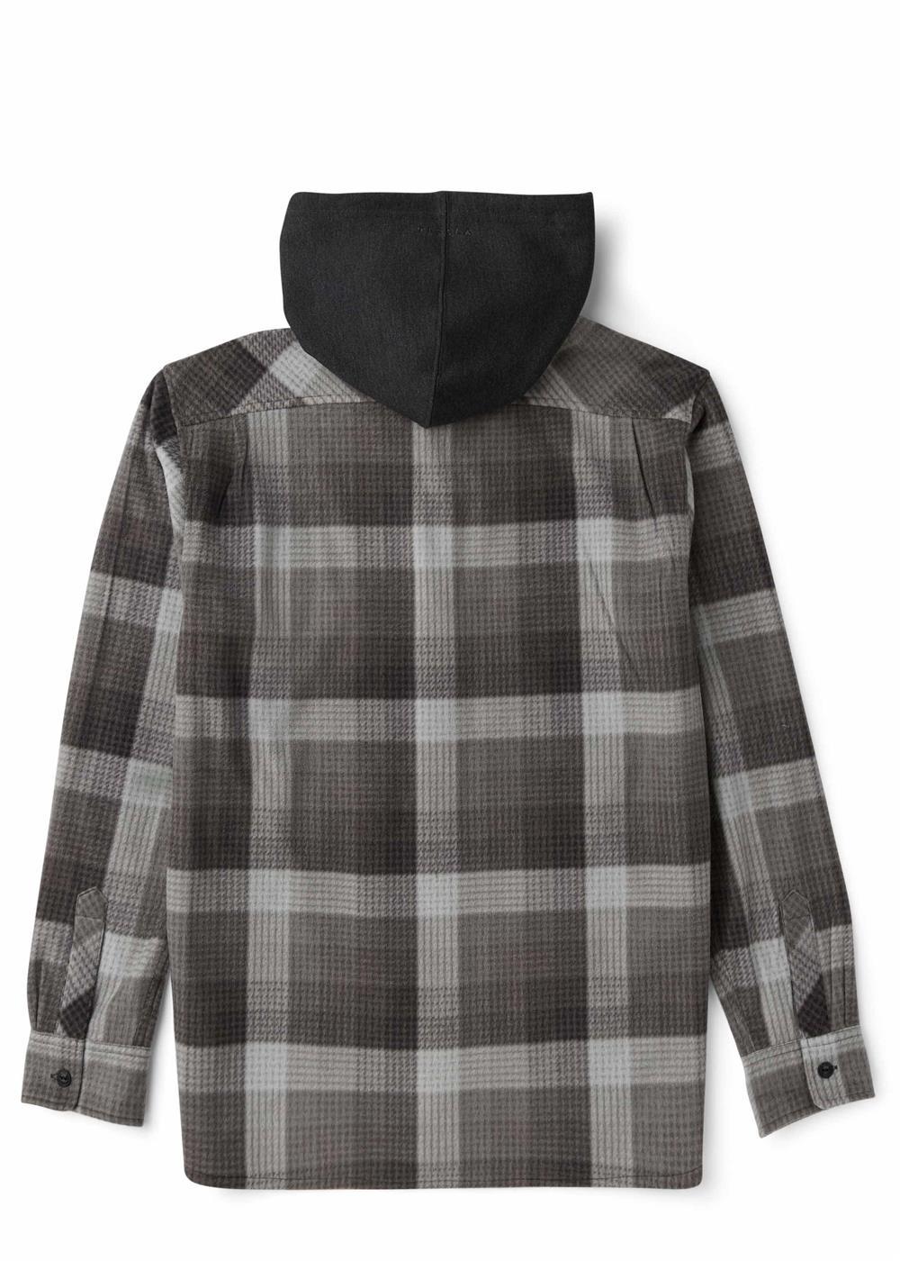 Vissla Eco-Zy Polar Flannel Shirt Jacket in Gunmetal, view 2