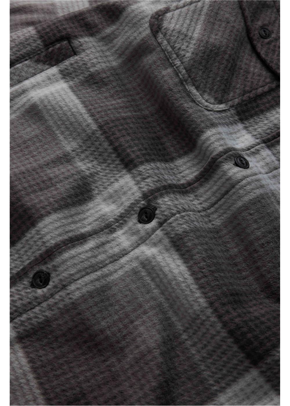 Vissla Eco-Zy Polar Flannel Shirt Jacket in Gunmetal, view 4
