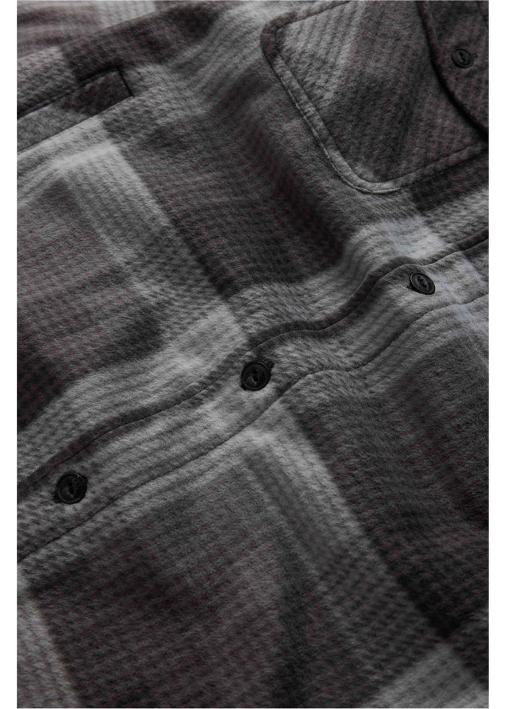 Vissla Eco-Zy Polar Flannel Shirt Jacket in Gunmetal, view 4