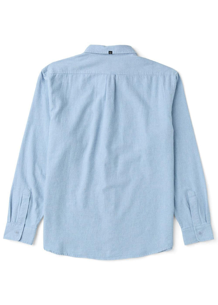 Vissla Go To Lightweight Flannel in Light Blue Heather, view 2