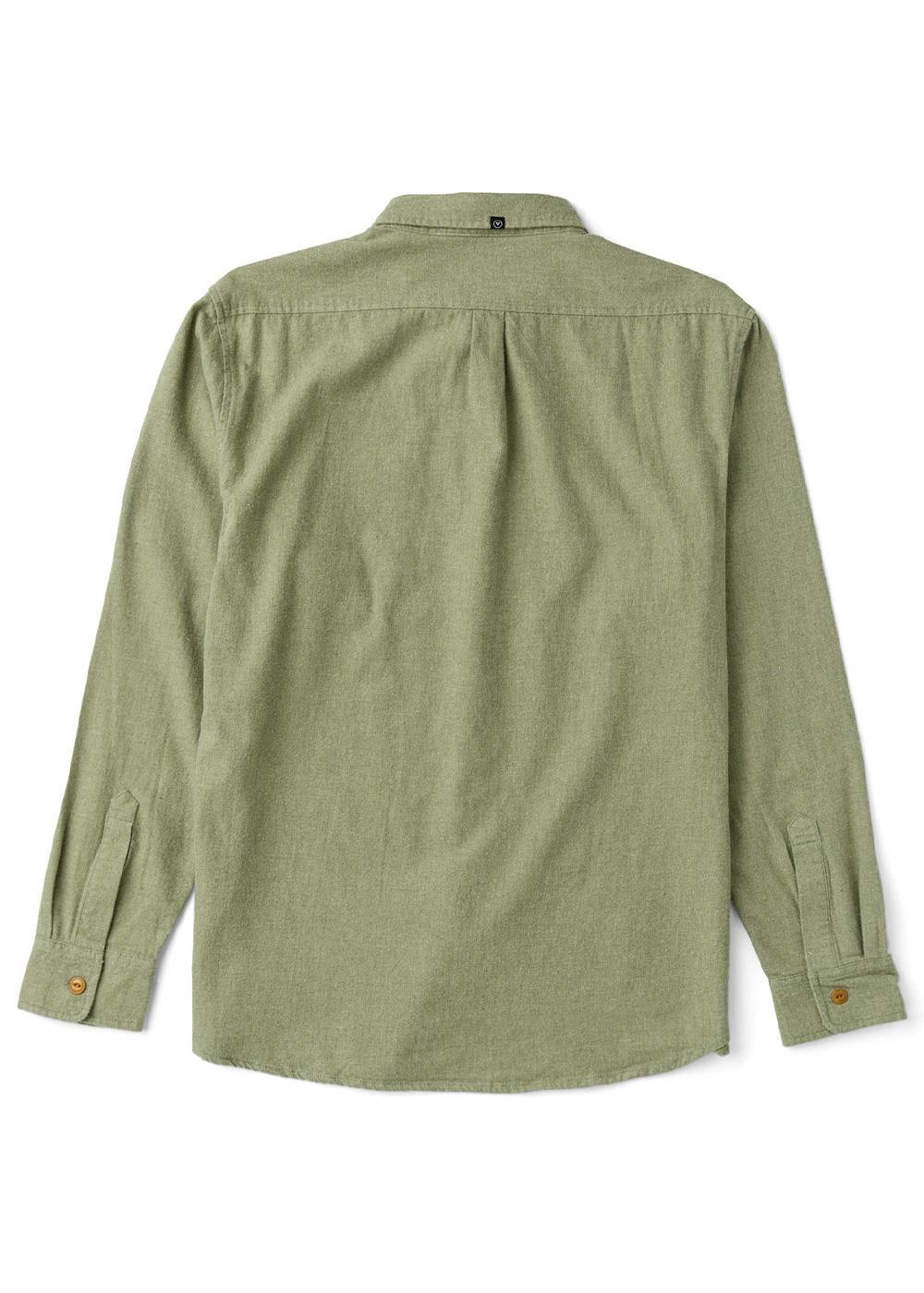 Vissla Go To Lightweight Flannel in Surplus Heather, view 2