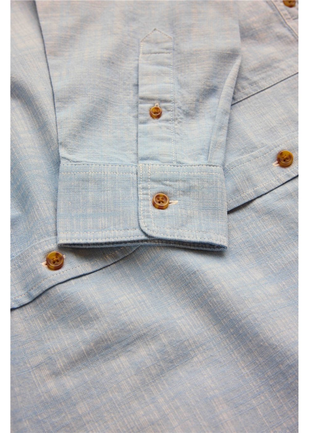 Vissla Far Away Eco LS Shirt in Faded Denim, view 3