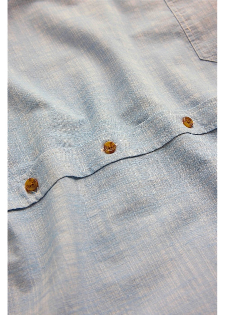 Vissla Far Away Eco LS Shirt in Faded Denim, view 4