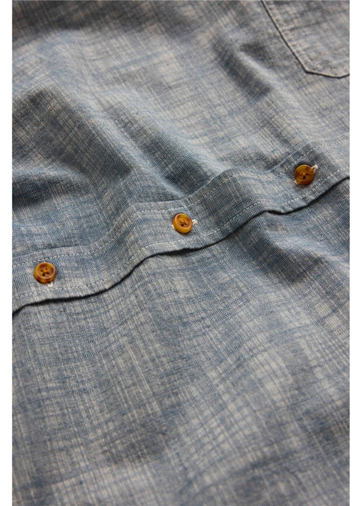 Vissla Far Away Eco LS Shirt in Dark Denim, view 4