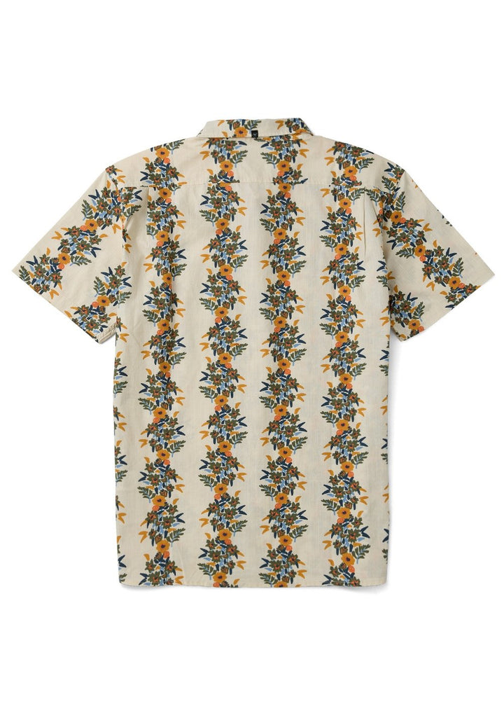 Vissla Voodoo Vines Hybrid Eco Short Sleeve Shirt in Vintage White, view 3