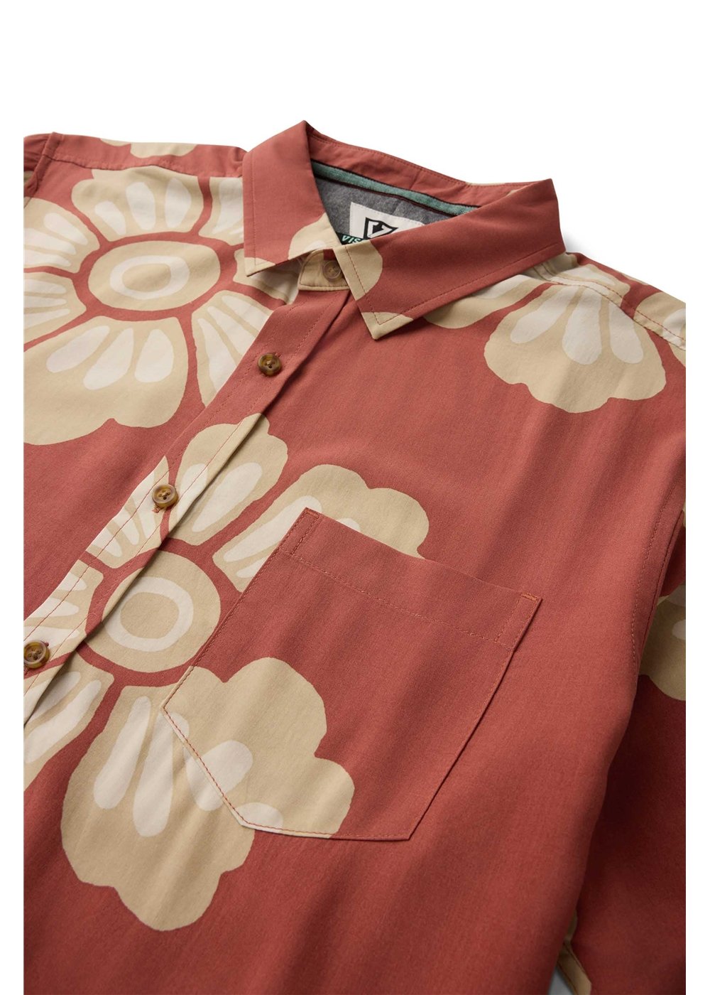 Vissla Keana Short Sleeve Shirt in Retro Red, view 4