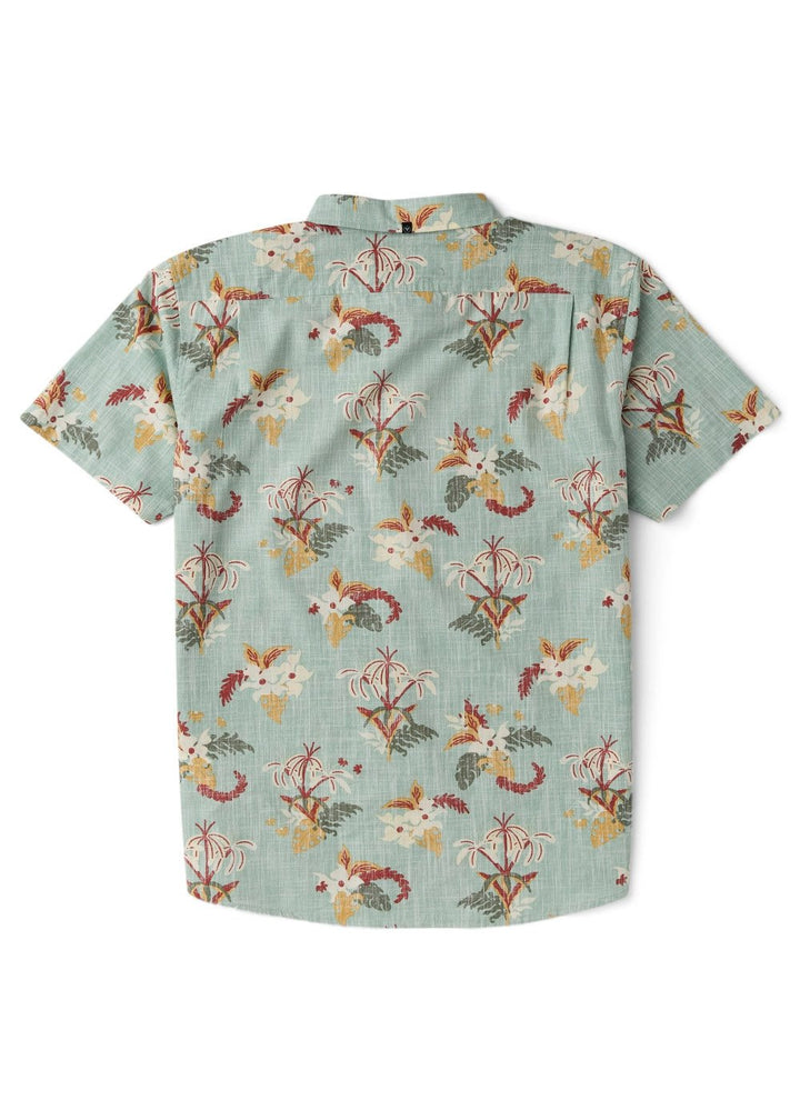 Vissla Sub Tropic Short Sleeve Shirt in Aloe, view 3