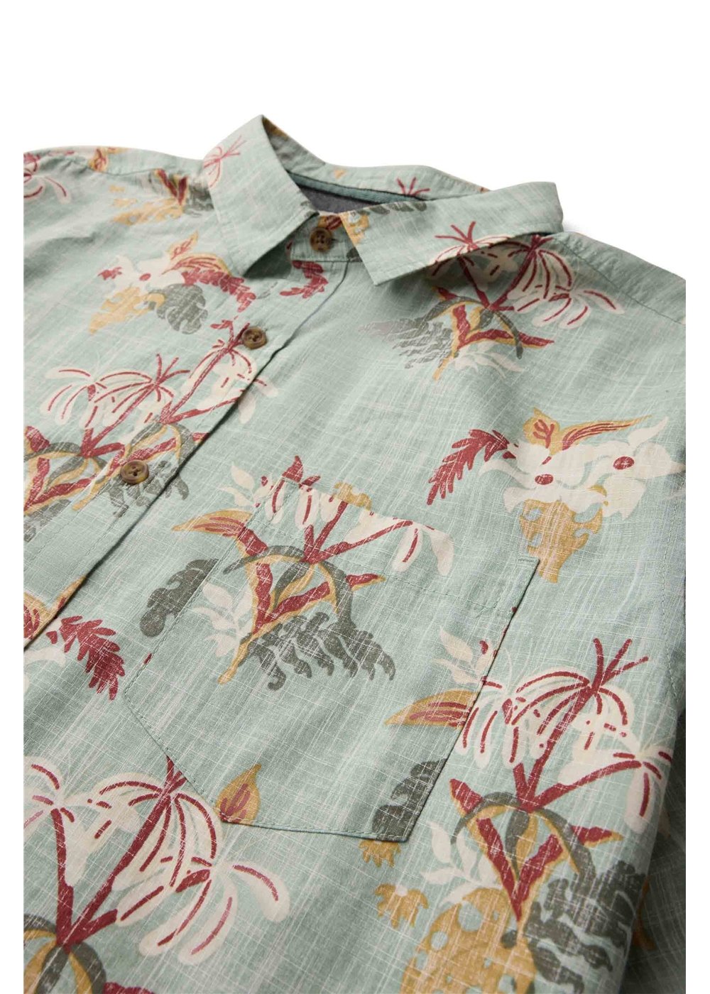 Vissla Sub Tropic Short Sleeve Shirt in Aloe, view 4