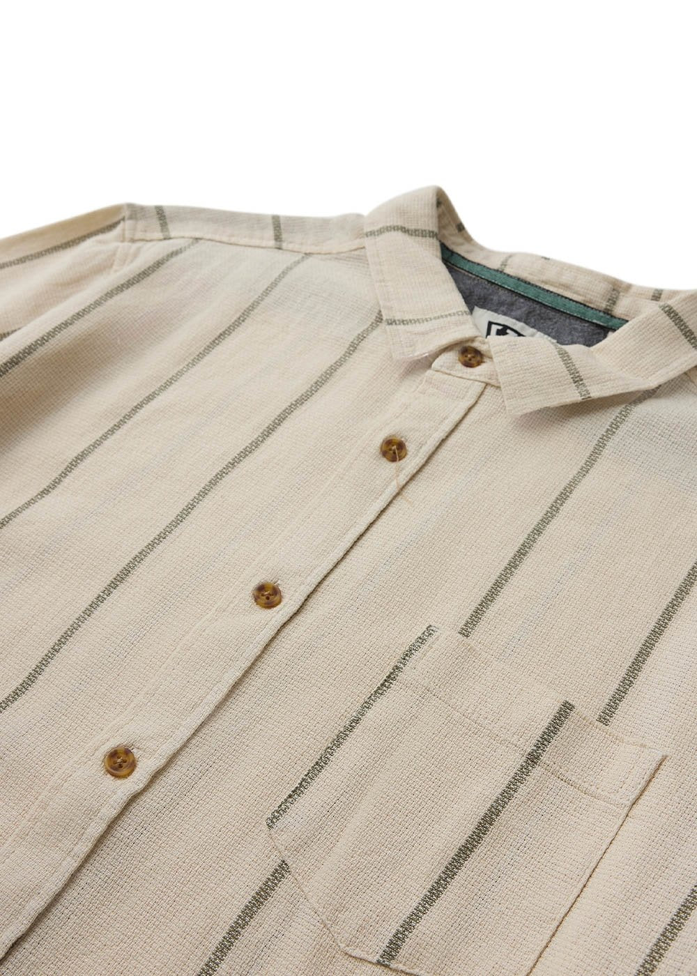 Vissla Grande Plage Short Sleeve Shirt in Bone, view 3
