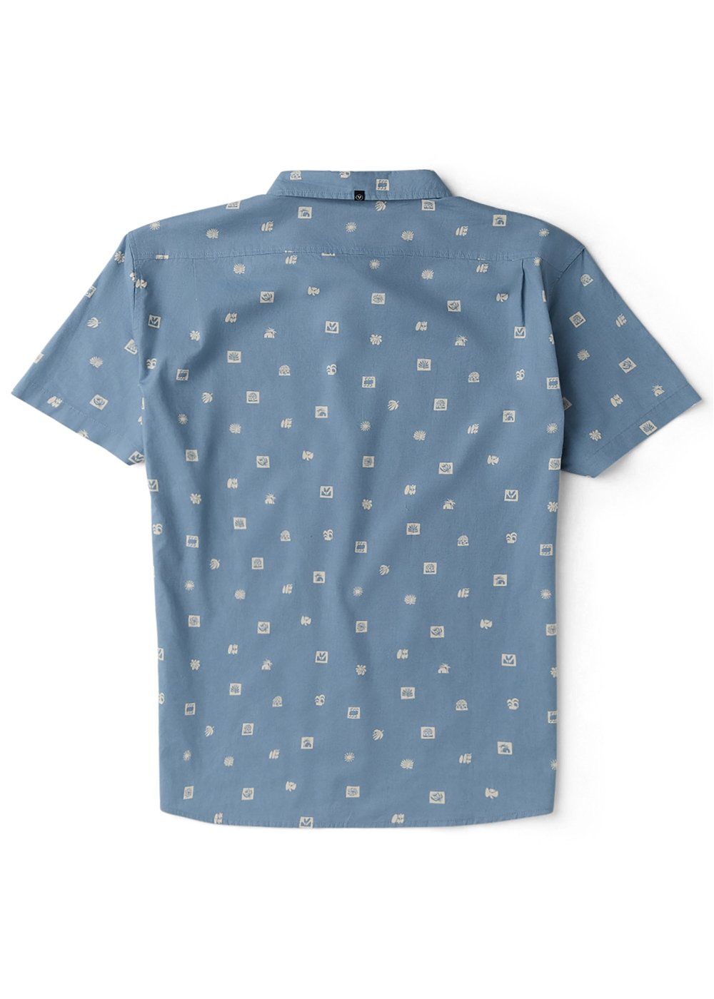 Vissla Ecology Marks Eco Short Sleeve Shirt in Faded Denim, view 2