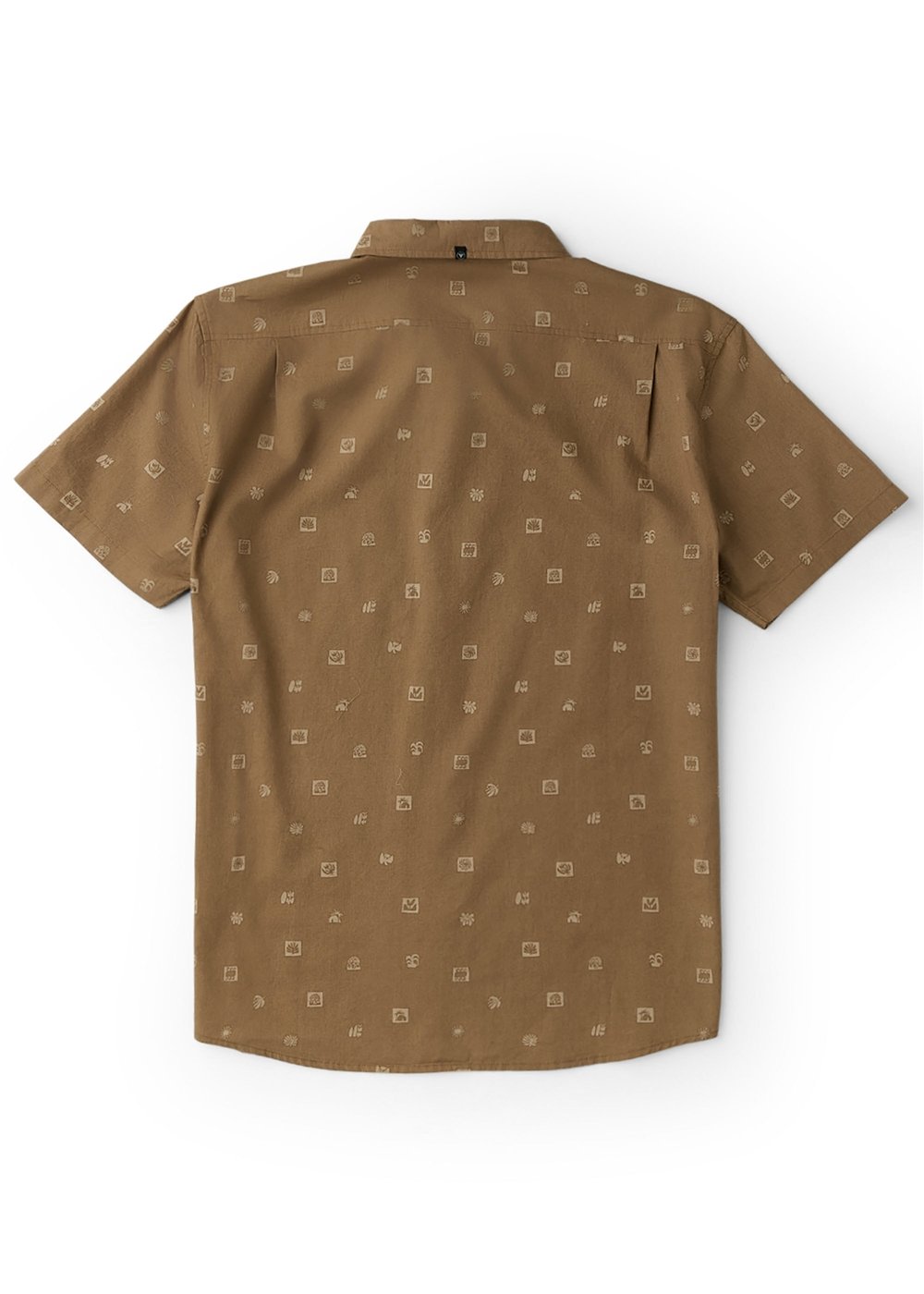 Vissla Ecology Marks Eco Short Sleeve Shirt in Dark Khaki, view 2