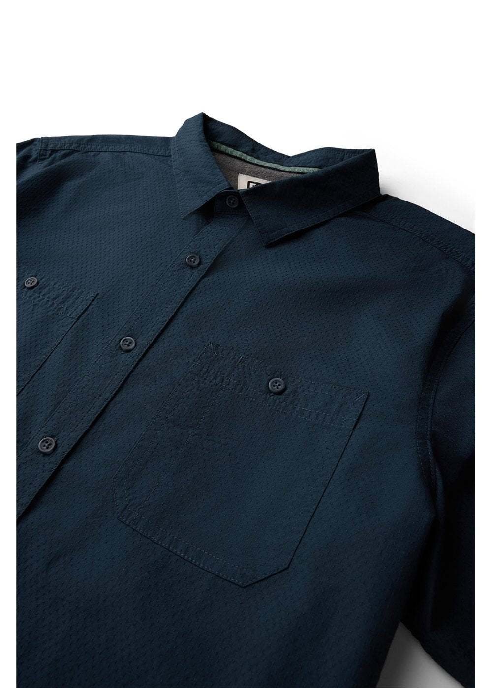 Vissla Liquid Origins Eco Short Sleeve Shirt in Midnight, view 2