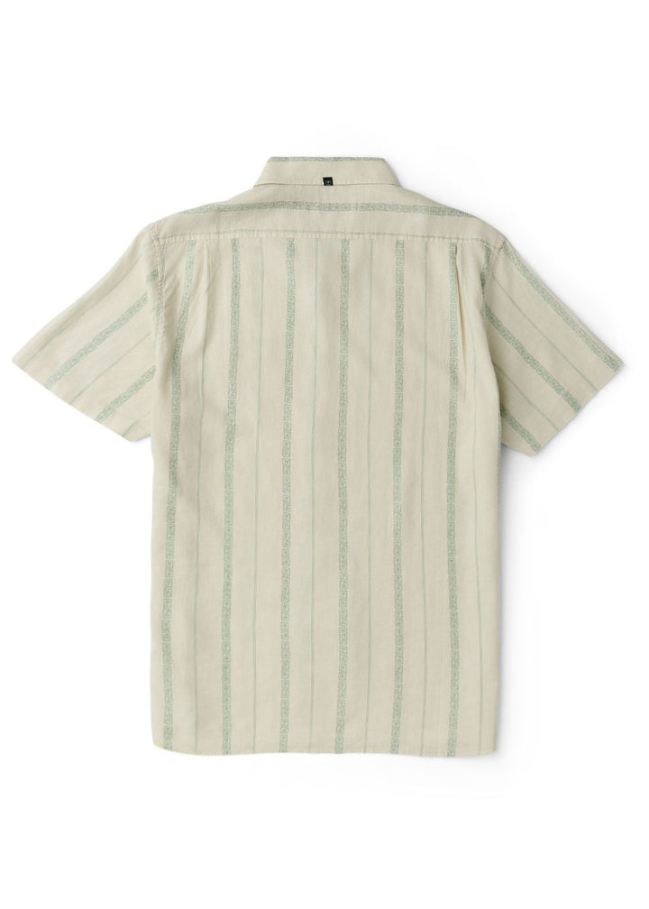 Vissla Lost Coast Short Sleeve Shirt in Vintage White, view 3