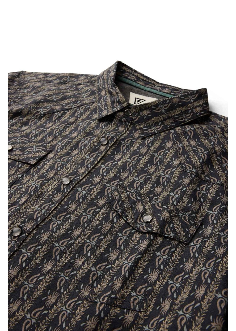Vissla Out West Short Sleeve Shirt in Phantom, view 4