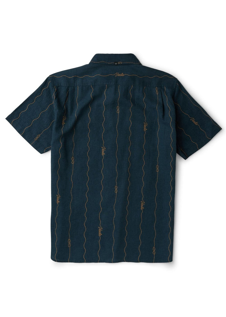 Vissla Round Up Short Sleeve Shirt in Midnight, view 2