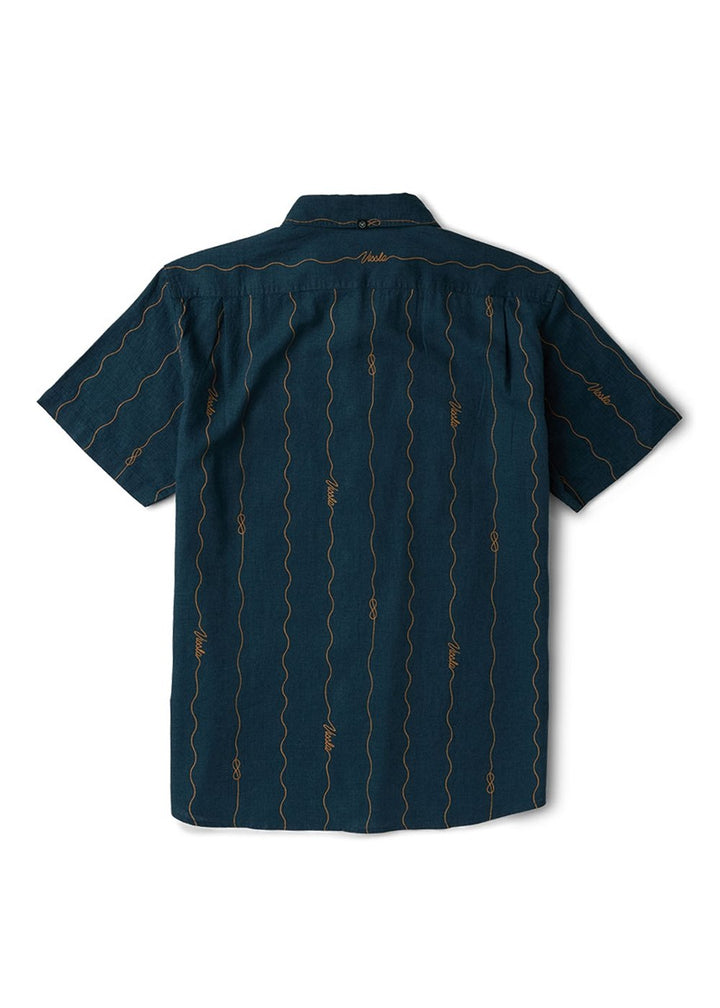 Vissla Round Up Short Sleeve Shirt in Midnight, view 4