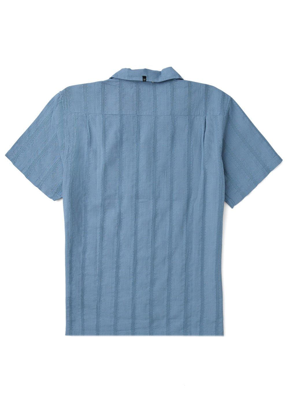 Vissla Quatro Casas Eco Short Sleeve Shirt in Faded Denim, view 2