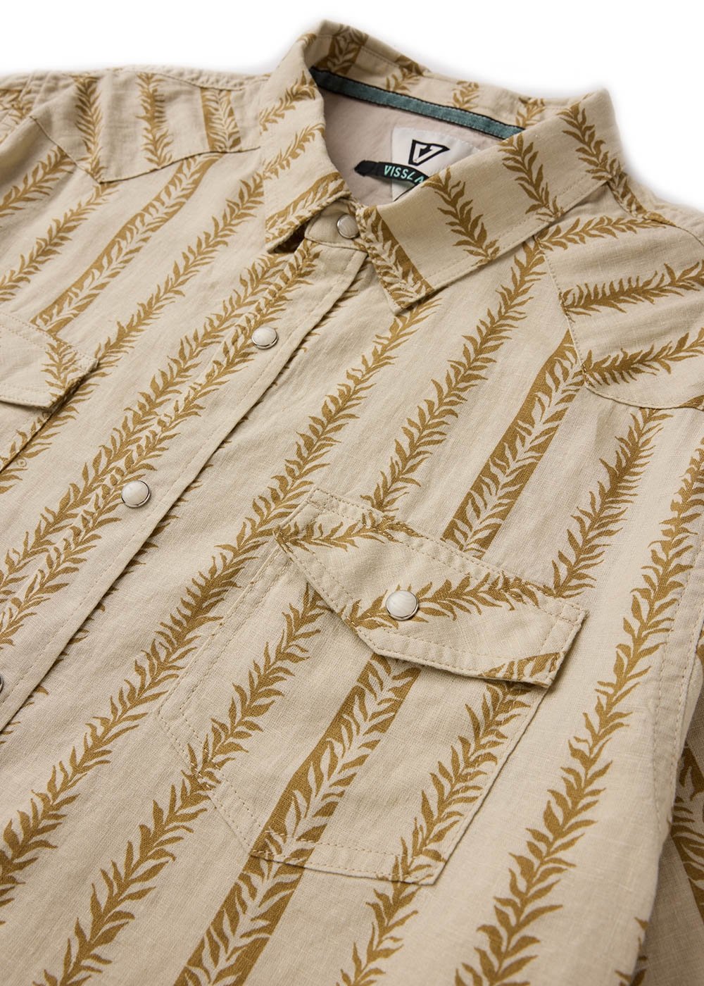 Vissla Kelpline Short Sleeve Shirt in Bronze, view 3