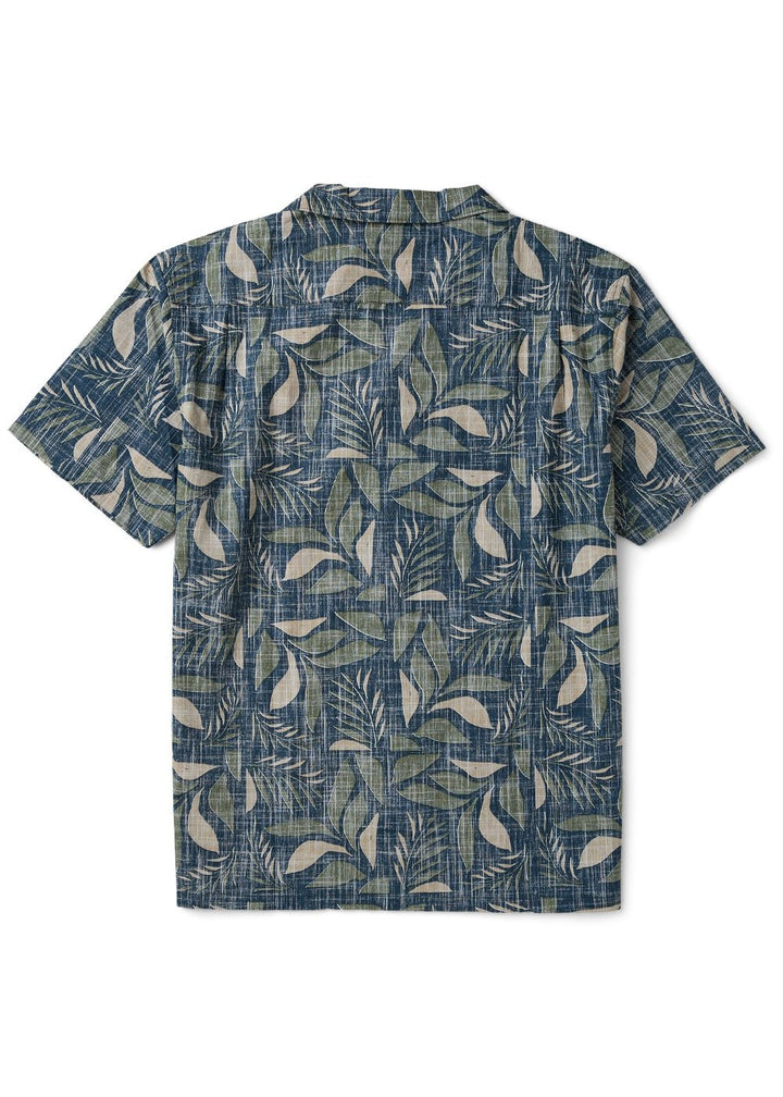 Vissla Palm Tiles Eco Short Sleeve Shirt in Midnight, view 2