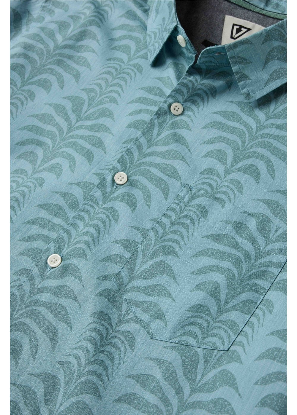 Vissla Seedling Eco SS Shirt in Stone Blue, view 2